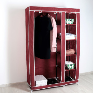 Шкаф для одежды, 108×43×172 см, цвет бордовый Шкаф для одежды, 108×43×172 см, цвет бордовый