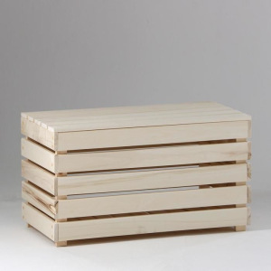 Скамья с ящиком, 80×40×45см, из липы Скамья с ящиком, 80×40×45см, из липы