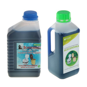 Средство для туалетов "Всесезонка" Био и Ведро, 1 л Средство для туалетов "Всесезонка" Био и Ведро, 1 л