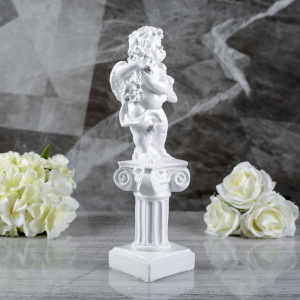 Статуэтка "Ангел на колонне" белый, 33 см Статуэтка "Ангел на колонне" белый, 33 см