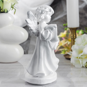 Статуэтка "Ангел писарь" белый, 23 см Статуэтка "Ангел писарь" белый, 23 см