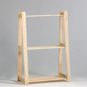 Стеллаж деревянный усиленный "Горка" 120х84х38см, 3 полки Стеллаж деревянный усиленный "Горка" 120х84х38см, 3 полки