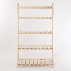 Стеллаж деревянный усиленный "Горка", 4 полки, 146х88х43 см Стеллаж деревянный усиленный "Горка", 4 полки, 146х88х43 см