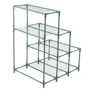 Стеллаж для рассады, 4 полки (сетка), 112 × 87 × 73 см, металлический каркас d = 16 мм, без чехла, разборный, «Лесенка» Стеллаж для рассады, 4 полки (сетка), 112 × 87 × 73 см, металлический каркас d = 16 мм, без чехла, разборный, «Лесенка»