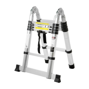 Стремянка-лестница телескопическая TUNDRA, раскладная, алюминиевая, 1.6 х 1.6 м Стремянка-лестница телескопическая TUNDRA, раскладная, алюминиевая, 1.6 х 1.6 м