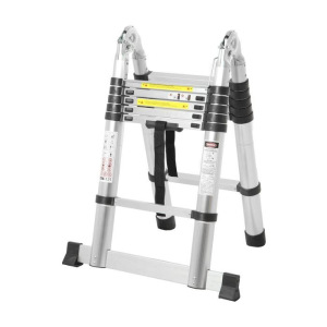 Стремянка-лестница телескопическая TUNDRA, раскладная, алюминиевая, 1.9 х 1.9 м Стремянка-лестница телескопическая TUNDRA, раскладная, алюминиевая, 1.9 х 1.9 м