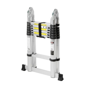 Стремянка-лестница телескопическая TUNDRA, раскладная, алюминиевая, 2.2 х 2.2 м Стремянка-лестница телескопическая TUNDRA, раскладная, алюминиевая, 2.2 х 2.2 м