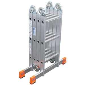 Стремянка-трансформер KRAUSE MONTO MULTIMATIC, четырехсекционная, шарнирная, 3 перекладины Стремянка-трансформер KRAUSE MONTO MULTIMATIC, четырехсекционная, шарнирная, 3 перекладины