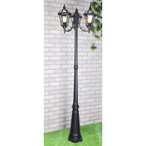 Светильник Elektrostandard, 3x60 Вт, E27, IP44, на столбе, h=2170 мм, Capella F/3 черный Светильник Elektrostandard, 3x60 Вт, E27, IP44, на столбе, h=2170 мм, Capella F/3 черный