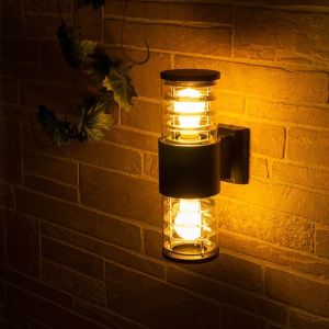 Светильник Elektrostandard садово-парковый, 2х60 Вт, E27, IP54, настенный, Techno 1407 серый Светильник Elektrostandard садово-парковый, 2х60 Вт, E27, IP54, настенный, Techno 1407 серый