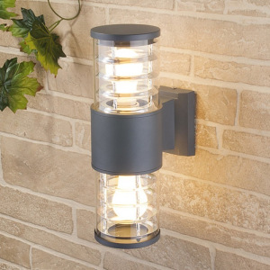 Светильник Elektrostandard садово-парковый, 2х60 Вт, E27, IP54, настенный, Techno 1407 серый Светильник Elektrostandard садово-парковый, 2х60 Вт, E27, IP54, настенный, Techno 1407 серый