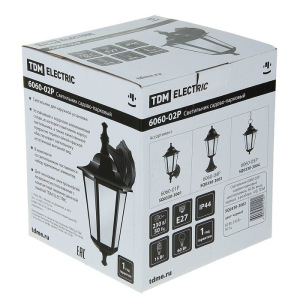 Светильник садово-парковый TDM 6060-02Р, E27, 60 Вт, шестигр., вниз, в разб., черный Светильник садово-парковый TDM 6060-02Р, E27, 60 Вт, шестигр., вниз, в разб., черный