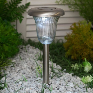 Светильник садовый на солнечных батареях TDM СС-320, сталь, белый Светильник садовый на солнечных батареях TDM СС-320, сталь, белый