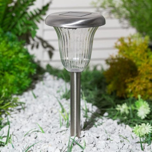 Светильник садовый на солнечных батареях TDM СС-320, сталь, белый Светильник садовый на солнечных батареях TDM СС-320, сталь, белый