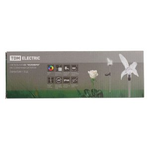 Светильник садовый на солнечных батареях TDM СС "Колибри", сталь, меняет цвет Светильник садовый на солнечных батареях TDM СС "Колибри", сталь, меняет цвет