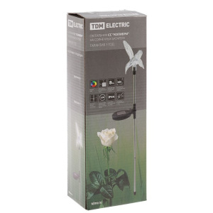 Светильник садовый на солнечных батареях TDM СС "Колибри", сталь, меняет цвет Светильник садовый на солнечных батареях TDM СС "Колибри", сталь, меняет цвет