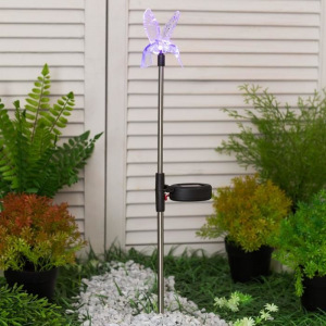 Светильник садовый на солнечных батареях TDM СС "Колибри", сталь, меняет цвет Светильник садовый на солнечных батареях TDM СС "Колибри", сталь, меняет цвет
