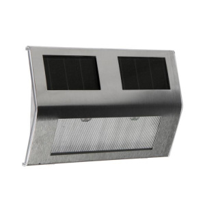 Светильник уличный накладной, 14 х 2.5 x 9,5 см, IP44, солн. батарея, 2 led, белый Светильник уличный накладной, 14 х 2.5 x 9,5 см, IP44, солн. батарея, 2 led, белый