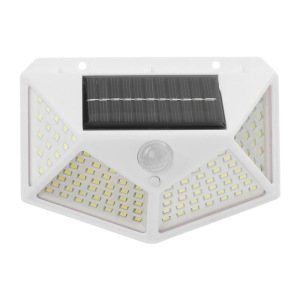 Светильник уличный с датчиком движ., солн. батарея, 270 град, 19 Вт,100 LED,6500К, БЕЛЫЙ Светильник уличный с датчиком движ., солн. батарея, 270 град, 19 Вт,100 LED,6500К, БЕЛЫЙ