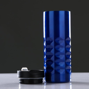 Термокружка 500 мл, прямая, без ручки, ромбы внизу, внутри пластик, микс, 7х20 см Термокружка 500 мл, прямая, без ручки, ромбы внизу, внутри пластик, микс, 7х20 см