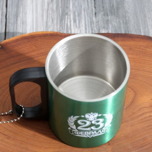 Термокружка с компасом "23 февраля", 170 мл Термокружка с компасом "23 февраля", 170 мл