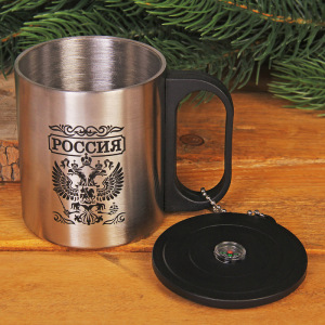 Термокружка с компасом "Россия", 170 мл Термокружка с компасом "Россия", 170 мл