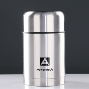 Термос для еды "Арктика", 750 мл, вакуумный, с широким горлом, в чехле, микс Термос для еды "Арктика", 750 мл, вакуумный, с широким горлом, в чехле, микс
