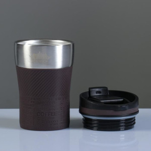 Термос-кружка 0.25 л Peterhof 12440 "PH" , коричневый Термос-кружка 0.25 л Peterhof 12440 "PH" , коричневый