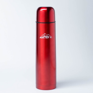 Термос "Мастер К", 1 л (Гарантия 5 лет), сохраняет тепло 24 ч, бордовый Термос "Мастер К", 1 л (Гарантия 5 лет), сохраняет тепло 24 ч, бордовый