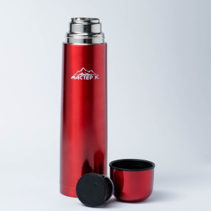 Термос "Мастер К", 1 л (Гарантия 5 лет), сохраняет тепло 24 ч, бордовый Термос "Мастер К", 1 л (Гарантия 5 лет), сохраняет тепло 24 ч, бордовый