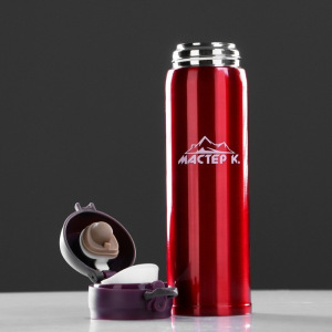 Термос "Мастер К." 500 мл, сохраняет тепло 8 ч, тёмно-красный Термос "Мастер К." 500 мл, сохраняет тепло 8 ч, тёмно-красный