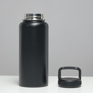 Термос "Турист" 1000 мл, сохраняет тепло 24 ч, крышка карабин, чёрный Термос "Турист" 1000 мл, сохраняет тепло 24 ч, крышка карабин, чёрный