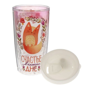 Термостакан "Счастье в каждом дне", 500 мл Термостакан "Счастье в каждом дне", 500 мл