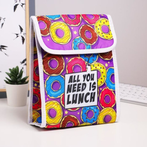 Термосумка "All you need is lunch", 19,5 х 25 х 7,5 см (3,5 л) Термосумка "All you need is lunch", 19,5 х 25 х 7,5 см (3,5 л)