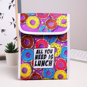 Термосумка "All you need is lunch", 19,5 х 25 х 7,5 см (3,5 л) Термосумка "All you need is lunch", 19,5 х 25 х 7,5 см (3,5 л)