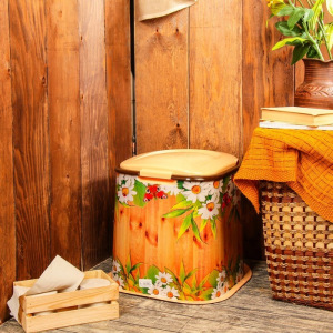 Туалет дачный, h = 39 см, без дна, с отверстиями для крепления к полу, «Летний день» Туалет дачный, h = 39 см, без дна, с отверстиями для крепления к полу, «Летний день»