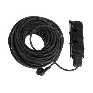 Удлинитель морозостойкий Luazon Lighting, 3 розетки,40 м,16 А, КГ 3х1.5 мм2, с з/к,IP44,ГОСТ Удлинитель морозостойкий Luazon Lighting, 3 розетки,40 м,16 А, КГ 3х1.5 мм2, с з/к,IP44,ГОСТ