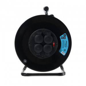 Удлинитель морозостойкий на катушке Luazon Lighting, 4 роз., 50 м, 16 А, КГ3х1.5 мм2, с выкл Удлинитель морозостойкий на катушке Luazon Lighting, 4 роз., 50 м, 16 А, КГ3х1.5 мм2, с выкл