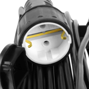 Удлинитель на каркасе TUNDRA, 1 розетка, 10 м, 10 А, ПВС 3х0.75 мм2, с з/к, IP44, ГОСТ Удлинитель на каркасе TUNDRA, 1 розетка, 10 м, 10 А, ПВС 3х0.75 мм2, с з/к, IP44, ГОСТ