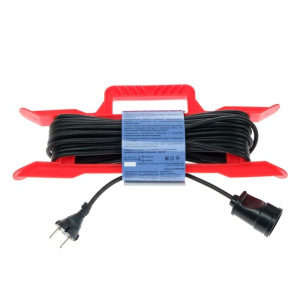 Удлинитель на каркасе V.I.-TOK, 1 розетка, 10 м, 6 А, без з/к, ПВС 2х0.75 мм2 Удлинитель на каркасе V.I.-TOK, 1 розетка, 10 м, 6 А, без з/к, ПВС 2х0.75 мм2