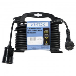 Удлинитель на каркасе V.I.-TOK, 1 розетка, 10 м, с з/к Удлинитель на каркасе V.I.-TOK, 1 розетка, 10 м, с з/к