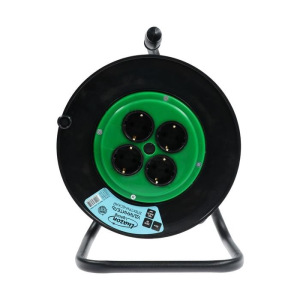 Удлинитель на катушке Luazon Lighting, 4 розетки, 20 м, 10 А, ПВС 3х0.75 мм2, с з/к, IP20 Удлинитель на катушке Luazon Lighting, 4 розетки, 20 м, 10 А, ПВС 3х0.75 мм2, с з/к, IP20