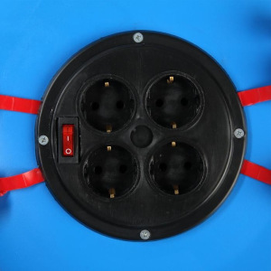 Удлинитель на катушке Luazon Lighting,4 розетки,25 м,16 А,ПВС 3х2.5 мм2,без з/к,IP44, ГОСТ Удлинитель на катушке Luazon Lighting,4 розетки,25 м,16 А,ПВС 3х2.5 мм2,без з/к,IP44, ГОСТ