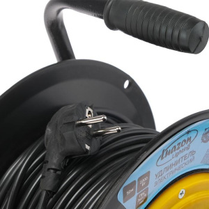 Удлинитель на катушке Luazon Lighting, 4 розетки, 50 м, 10 А, ПВС 3х0.75 мм2, с з/к, IP20 Удлинитель на катушке Luazon Lighting, 4 розетки, 50 м, 10 А, ПВС 3х0.75 мм2, с з/к, IP20