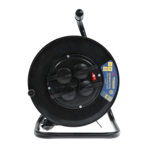 Удлинитель на катушке TUNDRA, 4 розетки, 15 м, 16 А, ПВС 3х1.5 мм2, с з/к, IP44, ГОСТ Удлинитель на катушке TUNDRA, 4 розетки, 15 м, 16 А, ПВС 3х1.5 мм2, с з/к, IP44, ГОСТ