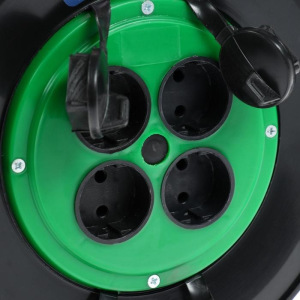 Удлинитель на катушке TUNDRA, 4 розетки, 40 м, 10 А, ПВС 2х1.5 мм2, без з/к, IP20, ГОСТ Удлинитель на катушке TUNDRA, 4 розетки, 40 м, 10 А, ПВС 2х1.5 мм2, без з/к, IP20, ГОСТ