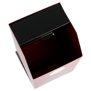 Урна уличная "Квадрат", с пепельницей, красная, 22л Урна уличная "Квадрат", с пепельницей, красная, 22л