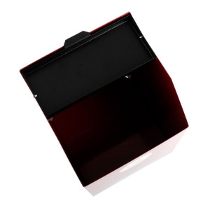 Урна уличная "Квадрат", с пепельницей, красная, 22л Урна уличная "Квадрат", с пепельницей, красная, 22л