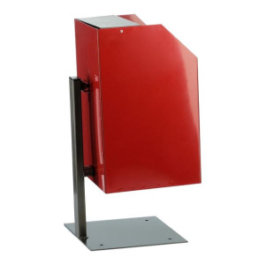Урна уличная "Квадрат", с пепельницей, красная, 22л Урна уличная "Квадрат", с пепельницей, красная, 22л