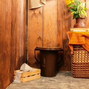 Ведро-туалет, 13 л, со съёмной ручкой, коричневое Ведро-туалет, 13 л, со съёмной ручкой, коричневое